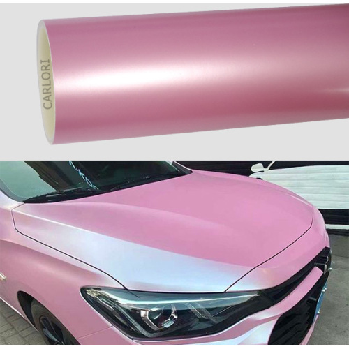 Satyn Metallic Princess Pink Car Wrap Vinyl