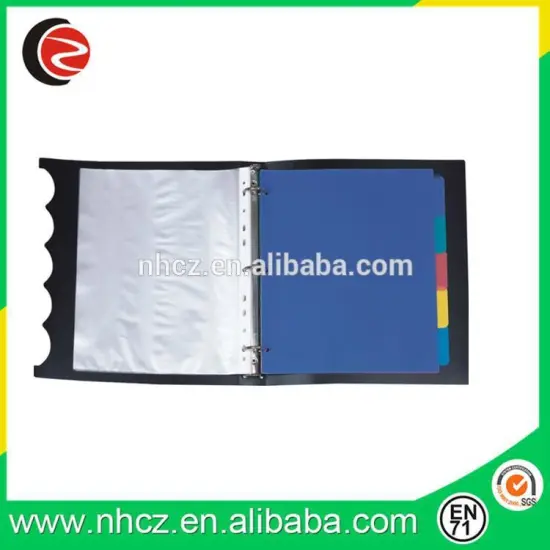 Office School Stationery Eco-Friendly PP Data Trimmer File Books
