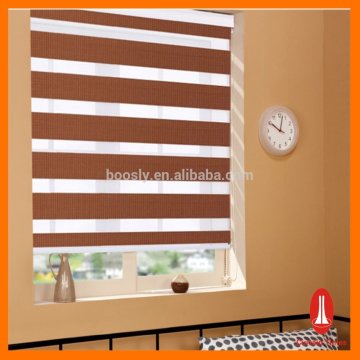 Curtain Times elegant rainbow shade double layer roller blinds