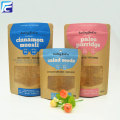 Ziplock kraft paper bags with window for seed