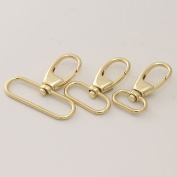 High Quality Metal Snap Button Hook for Dogs - Direct Selling Gold Light Gold 2 Inch Alloy Dog Rope Hook