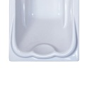 Deep Acrylic Tub White Soaking Acrylic 1 Person Drop-in Bathtub