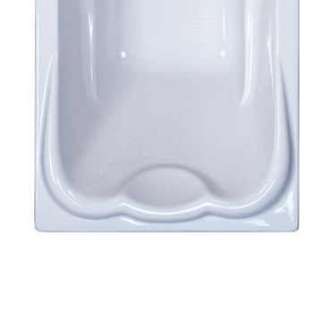 White Soaking Acrylic 1 Person Drop-in Bathtub