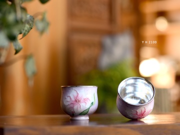 Çay Tutkunları için Zanaatkar Pembe Çiçek Çay Bardağı