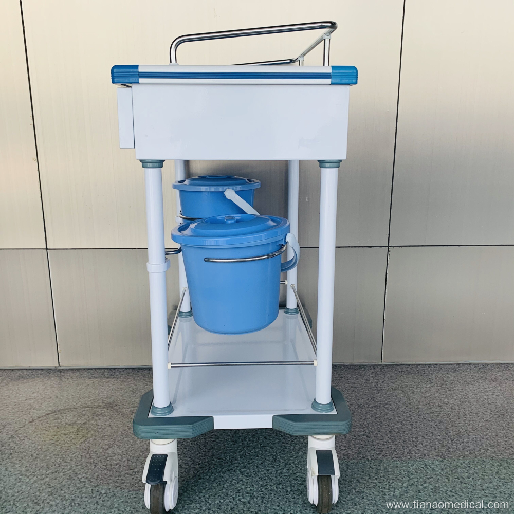 Hospital Steel ABS Ward Nursing Treatment Trolley