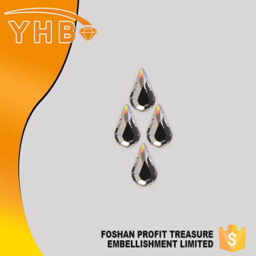 Luxury Own style fashion luxury jewelry Pearshape flat back sew on hotfix crystal rhinestone