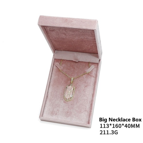 High-End-Velvet-Schmuckschatulle Gold mit Logo