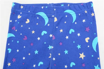 Hot Selling Cute Moon pattern Printed Enfant Nightclothes Latest Design Children Pyjamas