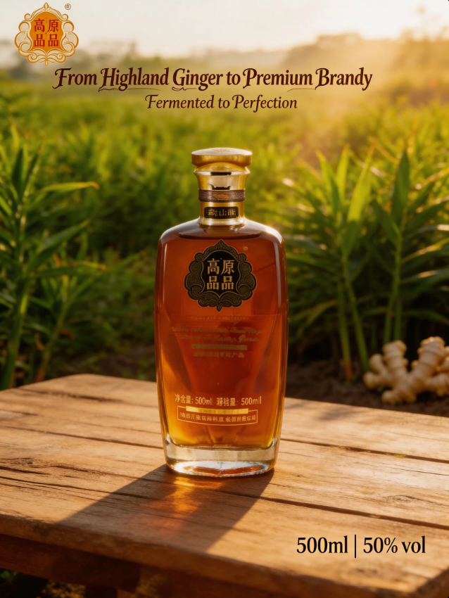 Ginger Brandy (50% alcohol by volume)