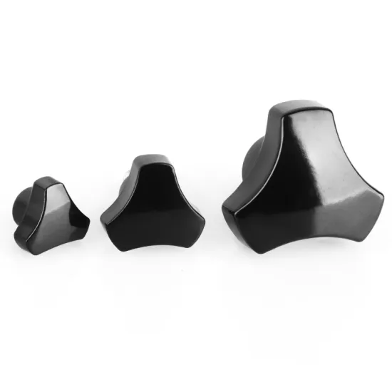 Factory Direct Black Clamping Knob with Knurled Plastic Screw