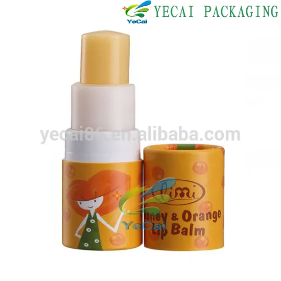 Wholesale push up biodegradable paper lip balm tubes