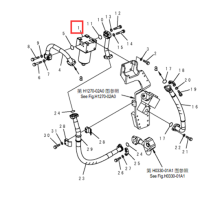 أجزاء الحفارة PC300-7 مرشح ASSY 207-970-5111