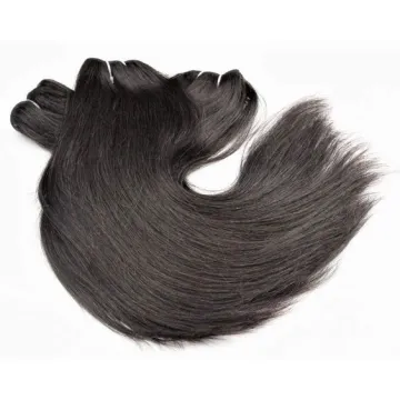 Sunlight human hair loc extensions virgin brazilian cuticle aligned hair straight hair bundles with closure