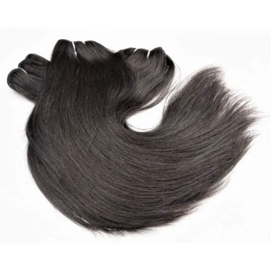 Sunlight human hair loc extensions virgin brazilian cuticle aligned hair straight hair bundles with closure
