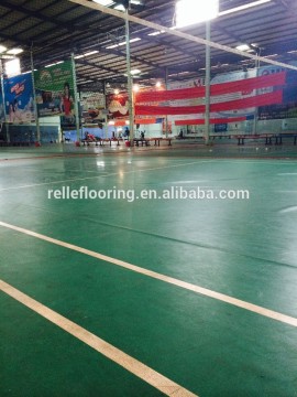 pvc flooring sports system with anti-slip and bouncing structure