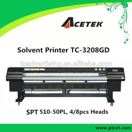 TC-3208GD vinyl flex printer well know brand Acetek/ flora digital printing machine