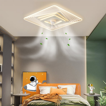 Nordic Smart Ceiling Fan Light with Remote Control and 360 Degree Movement