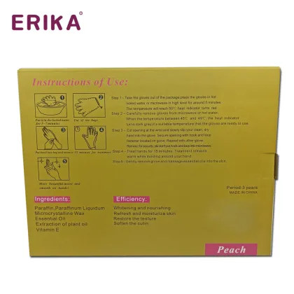Disposable Spa Lavender Peach Paraffin Wax Foot Mask Hand Mask for SPA