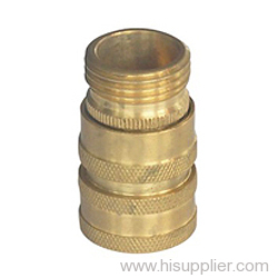 3/4'nh Brass Straight Hose Coupling 