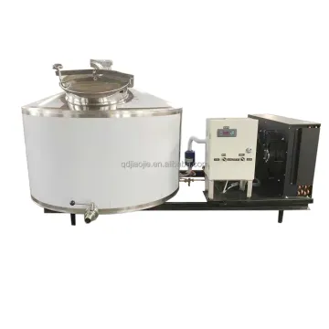 Wholesale 500L Pasteurized Milk Cooling Tank 304 Stainless Steel Dairy Farm Fresh Milk Storage