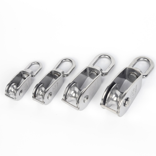 Stainless steel single wheel lifting rope pulley Stainless steel adjustable pulley single wheel swivel Supplier