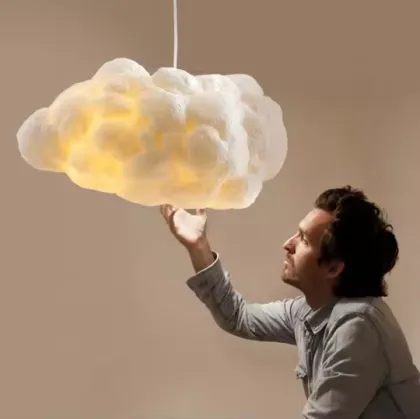 JYLIGHTING Modern White Cloud Chandelier Light