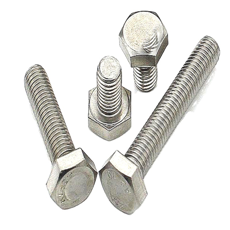 Factory Wholesale A2 Stainless Steel M3-M16 Full Thread Hexagon Bolts DIN 931-933 Hex Head Bolts M4-M10 Sizes Available