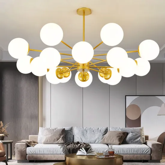 Modern Home Magic Bean Glass Ball Chandelier Lighting Fixtures for Living Room and Bedroom
