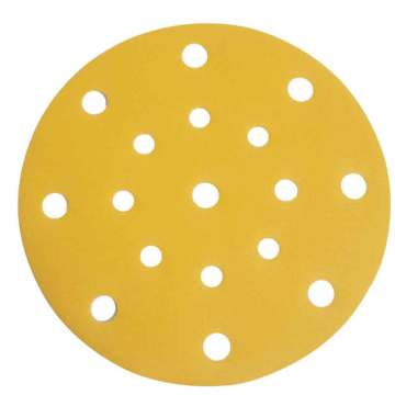 6 Inch 17 Hole Flocked Sanding Disc for Paint Polishing
