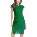 Women's Sleeveless Lace Cocktail Dress