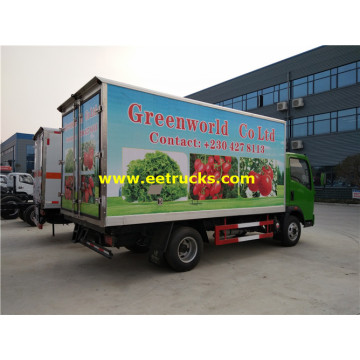 4m HOWO Refrigerated Insulated Box Trucks