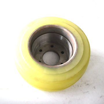 Polyurethane Coated 6 Holes Motor Drive Wheels 330*145mm for HYSTER 15/18EX Series Electric Forklift
