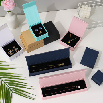 A1 Jewelry Earring Packaging Box with Magnetic Cover and Logo