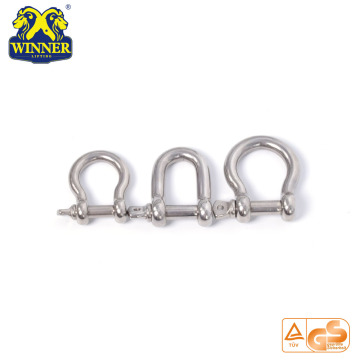 Grilhão de aço inoxidável Heavy Duty U Shackle