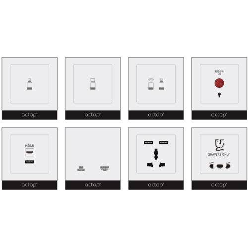 RS-485 Interruptor táctil de aleación y enchufe para hotel