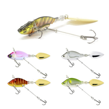 RUNTOO 44mm Vibrating Spinner Lure for Fishing