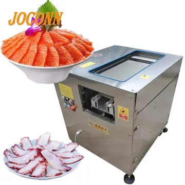 Commercial Salmon Sashimi Slicer - Small Type Meat Slicing Machine for Fish, Octopus, Squid, and Beef