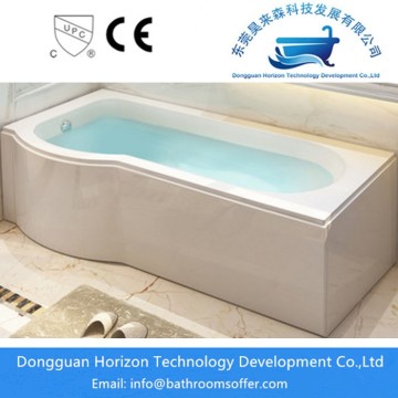 Freestanding bath and shower combo