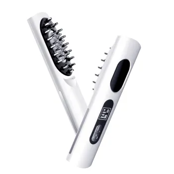 Hot Sale: Japan Electric Laser Hair Growth Brush with EMS Vibration & Scalp Massage 8ml Liquid Dispenser