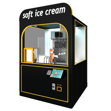 Mesin layan diri aiskrim robot