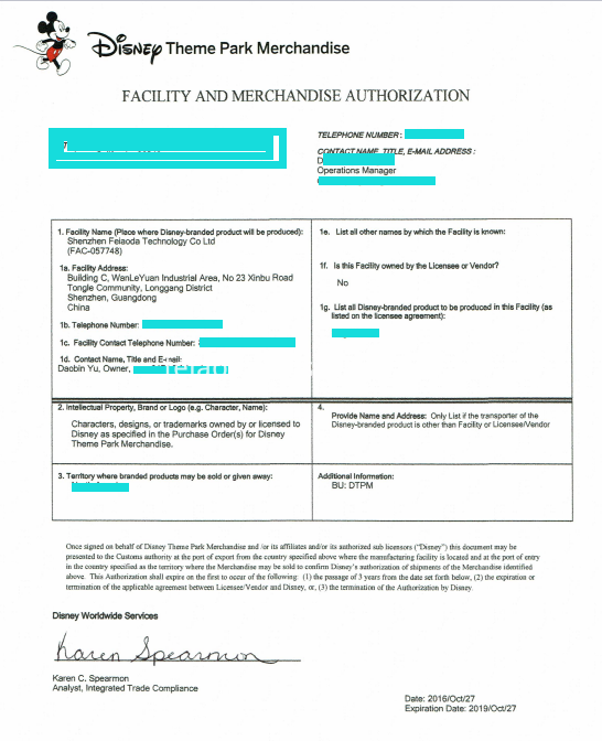 Disney Factory Auidt- FAMA Report