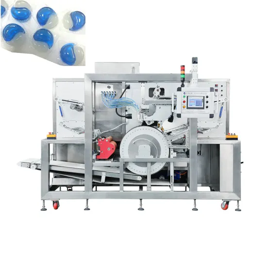 Factory Direct PVA Water Soluble Film Two-Chamber Laundry Capsule Packing Machine