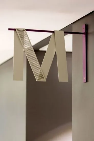 Metal wrap-around letters