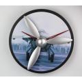 Propeller Aircraft Gear Wall Clock