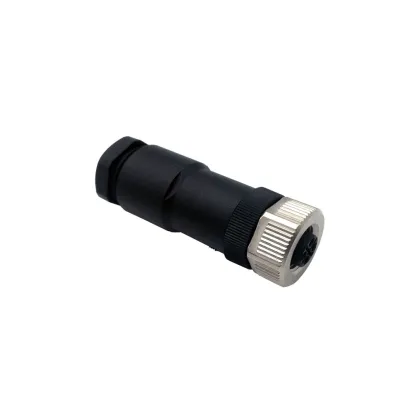 M12 4pins S-coded female 12A connector