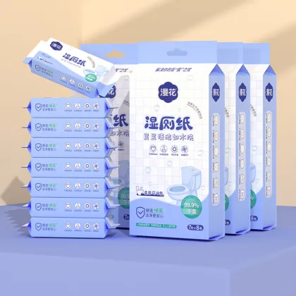 Eco-Friendly Disposable Wet Toilet Wipes - Pure Water Hygienic Toilet Paper