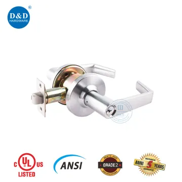 ANSI Grade2 Fireproof UL Lever Door Handle Lockset