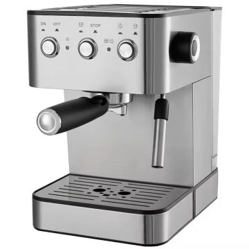 Jewin 15 bar espresso pembuat kopi elektrik: keluli tahan karat, mesin 850W dengan tangki air 1.8L untuk kopi tanah (220V)
