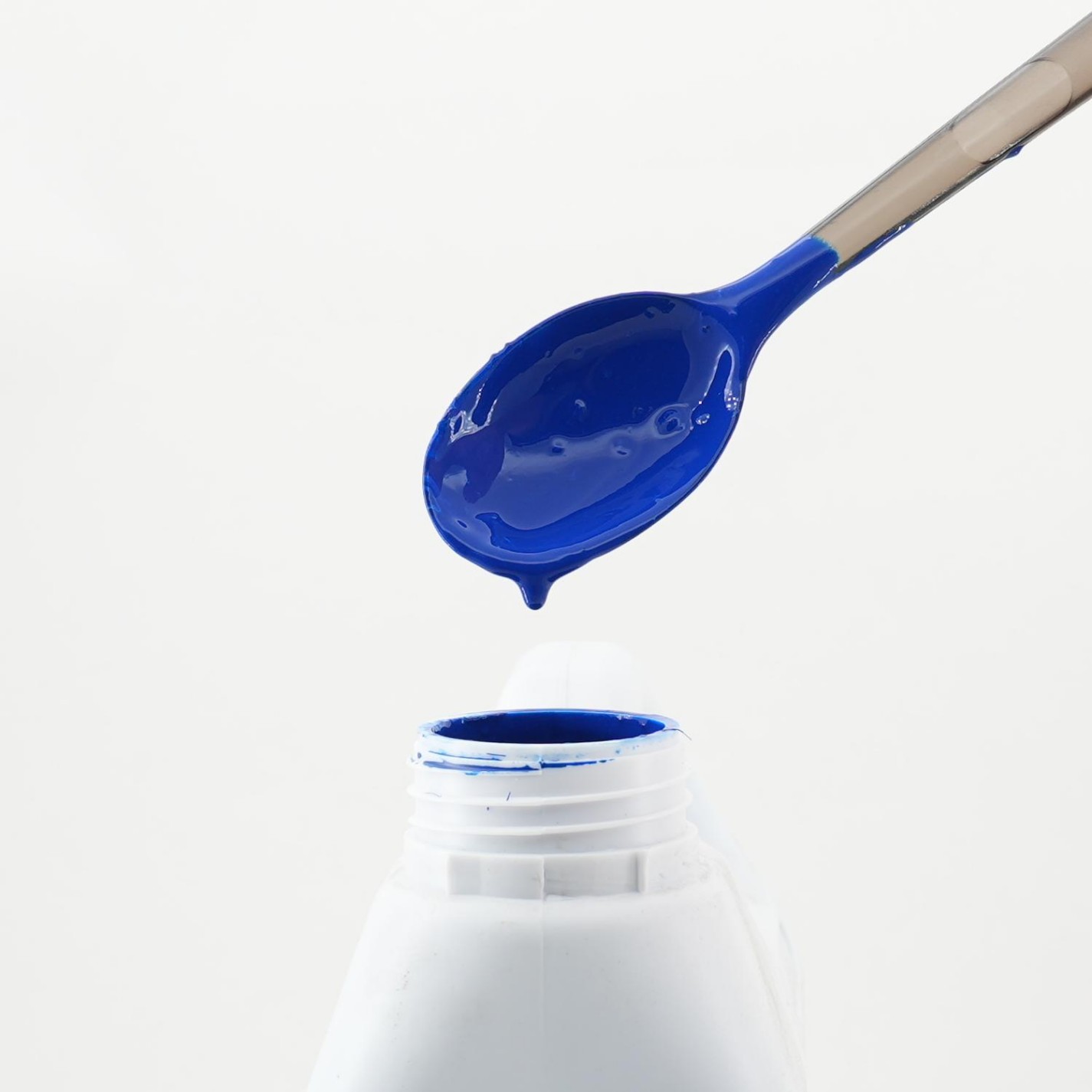 blue concrete floor paint