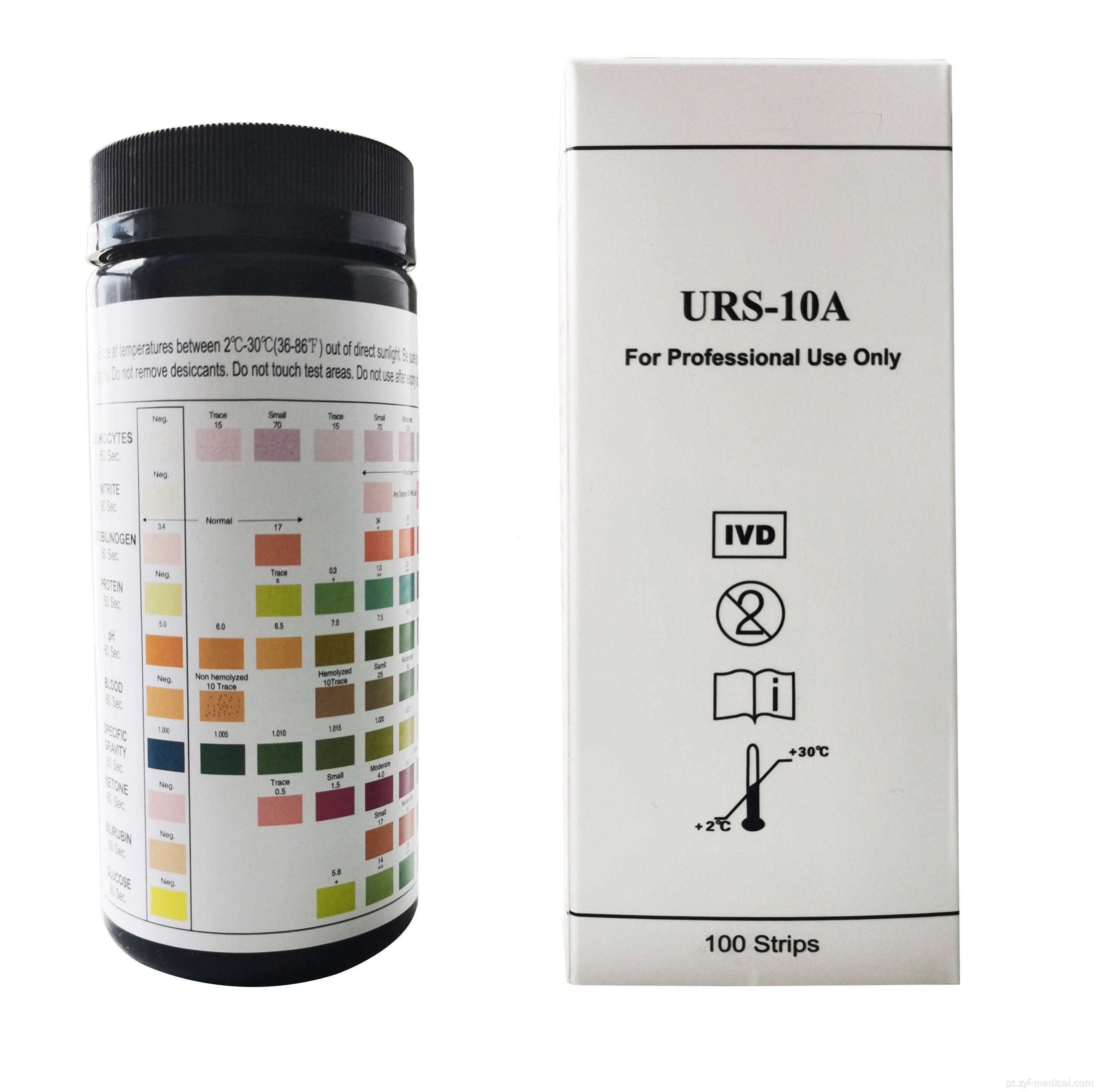 Testes de urina do analisador de urina Tiras de reagentes de urina